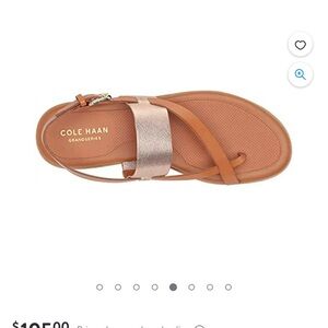 Thong saldal, pecan/rose gold color